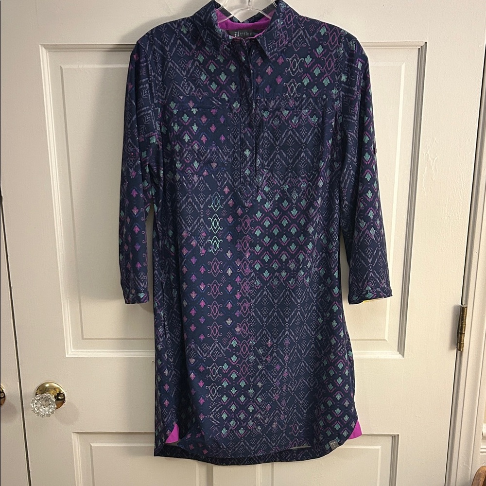 Title Nine Adventurista Multicolor Patterned Wrinkle-free Travel Dress